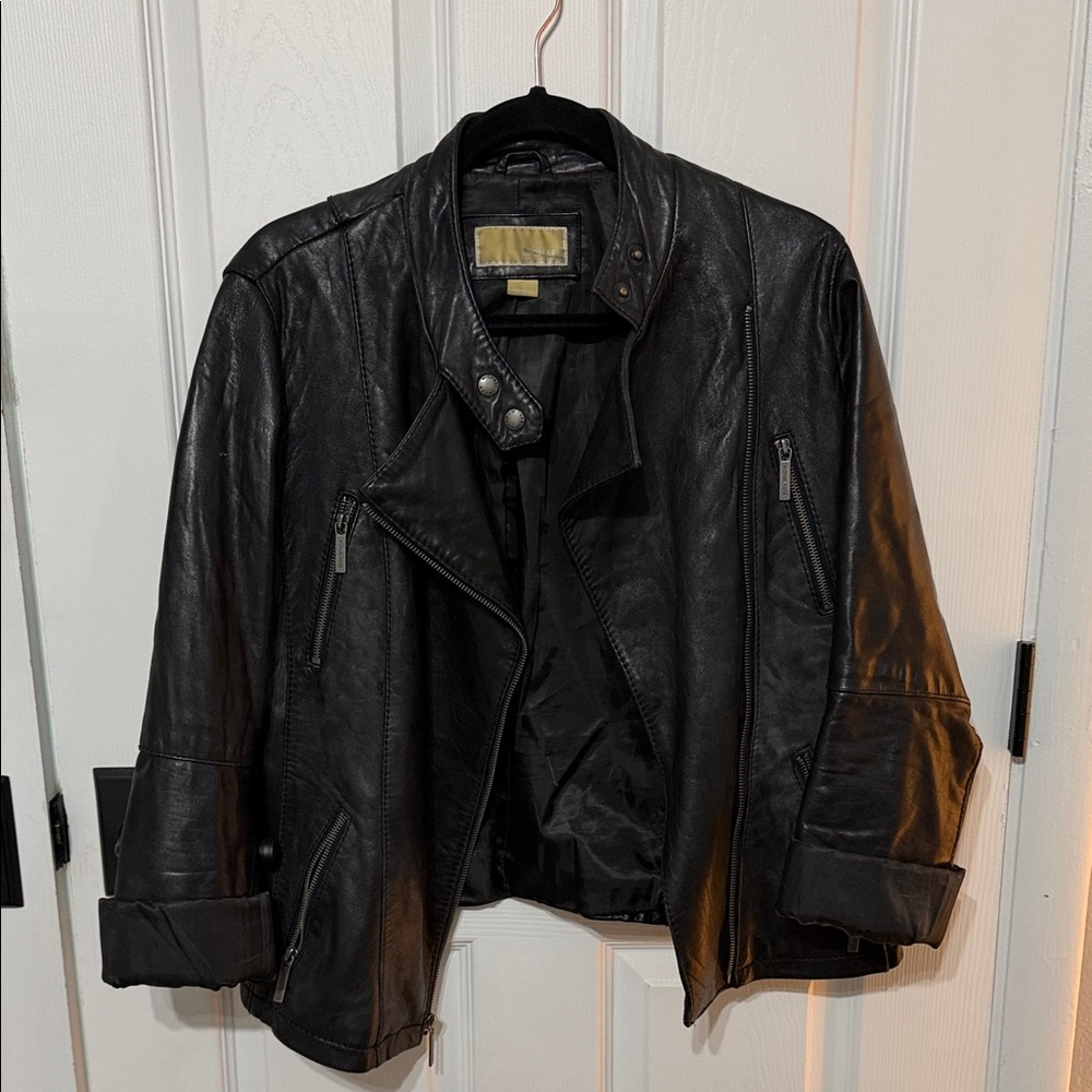 MICHAEL Michael Kors Black Leather Jacket